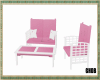 GHDB Pink/Wht Chairs