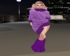 Purple Furry Boots