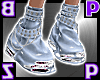 Cutout Denim Platform/ B
