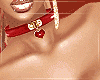 Heart  Collar  Red