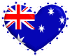 Australian Heart sticker