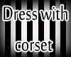 White striped corset