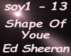 Ed Sheeran Shape of Youe