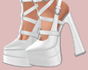 E* Amazed White Heels