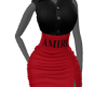 Arimi SkirtSuit RedBlk
