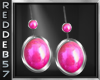 Hot Pink Pearl Earrings