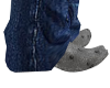 Ostrich Skin Boots grey