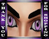 m purple eyes