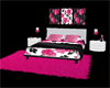 Sexy Pink&black Bed/Rug