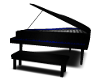 D*Blue Black Piano Radio