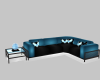 Black and Blue Couch