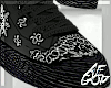 Ⱥ" Black Bandana Shoe