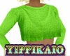 Green Crop Sweater