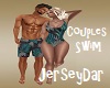 Couples SwimTrunks Aqua
