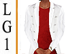 LG1 White Blazer Red Tee