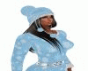 Bonnet Pompon Flocons