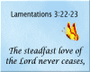 HW: The Steadfast Love