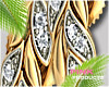 P I Gold Long Earrings