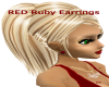 *KR-Ruby Pearl Earrings