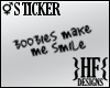 }HF{ Sticker - Boobies
