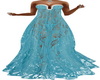 Blue Lace Empire Dress