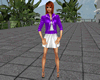 Purple Jacket with Skirt