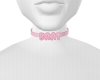 ♡ Pink Brat collar ♡