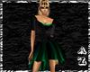 Frilly Black/Green
