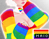 🅜 PRIDE: rainbow coat