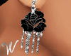 *W* Rose Earrings