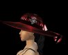 CA Red Ladies Hat W/Hair