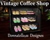 vintage cupcake display