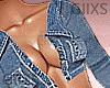 @Denin Jeans Ripped Shor
