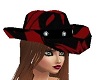 Red/Black Cowgirl Hat