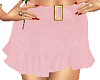 Short satin skirt pink