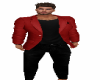 red blk suit