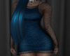 blue dress with net