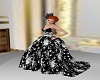 blk and wht ballgown