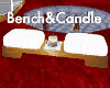 BENCH WITH CANDLE