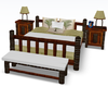 Tommy Bahama pose bed