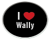 I Love Wally Sticker