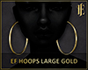EF Hoops Large Gold