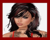 red/black hairstyle