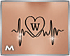 W pulse tattoo