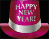 T76~New Year Pink Hat