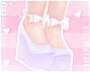 F. Bow Wedges Lilac