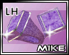 "M" Purple Pinky Ring LH