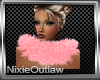 NIX~Pink Fur Collar