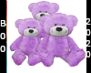 purple teddy family