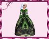 Royal emerald gown